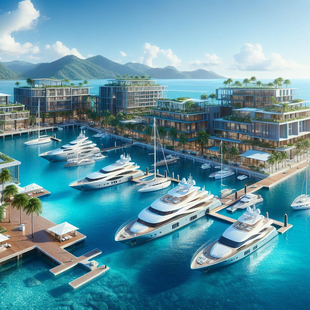 Jomtien Beach Marina with boats and ocean view