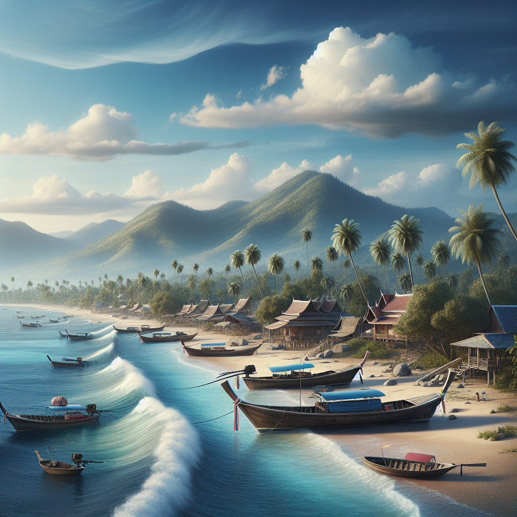 Bang Saray peaceful fishing village beach
